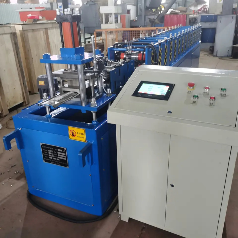4kw 85mm ফিডিং শাটার ডোর রোল ফর্মিং মেশিন রোলার শাটার ডোর মেশিন