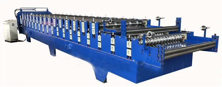 380V 60Hz 3Ph ডাবল লেয়ার রুফ রোল ফর্মিং মেশিন 840 ট্র্যাপিজয়েডাল এবং 836