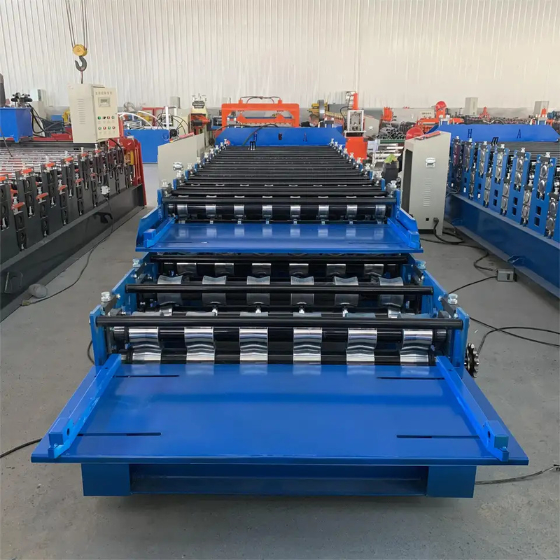7.5KW ডাবল লেয়ার রোল ফর্মিং মেশিন দীর্ঘ স্প্যান ছাদ শীট বহুমুখী জন্য