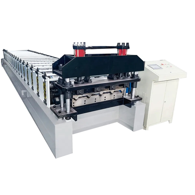 914-1200mm ঢেউতোলা কোল্ড রুফ শীট রোল ফর্মিং মেশিন সম্পূর্ণ অটো Plc কন্ট্রোল