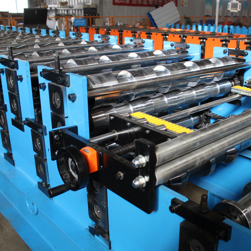 2025 নতুন ডিজাইন ট্র্যাপিজয়েডাল এবং গ্লাসড ডাবল লেয়ার রুফ শীট রুফিং টাইল রোল তৈরির মেশিন