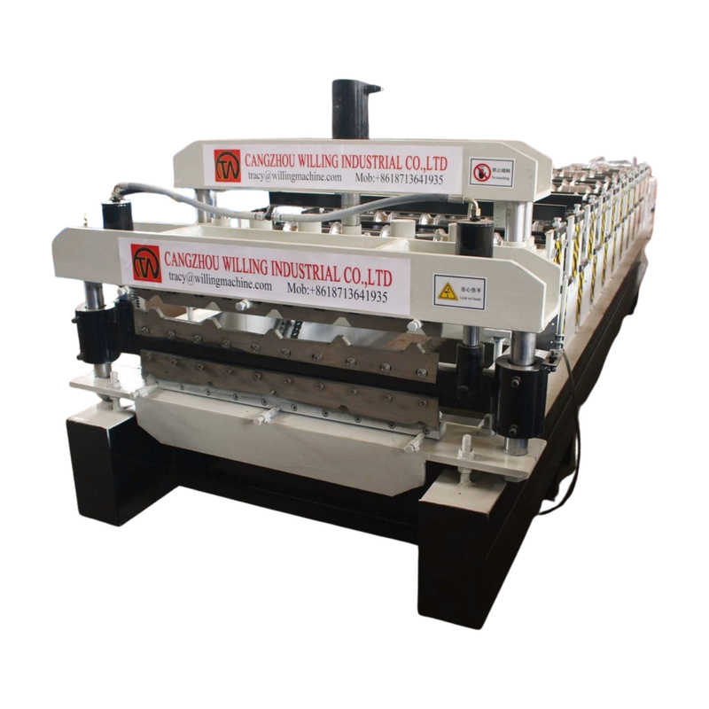 1250mm প্রস্থ ডাবল স্তর Ibr ছাদ টাইলস রোল ফর্মিং মেশিন নির্মাণ ব্যবসার জন্য