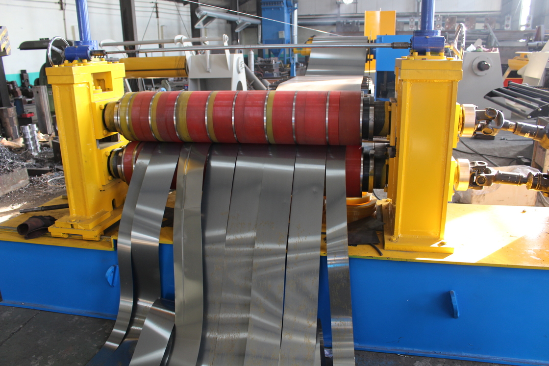 1200mm প্রস্থ 3-6mm ইস্পাত কয়েল উচ্চ গতির slicing উত্পাদন লাইন মেশিন সঙ্গে জলবাহী Uncoiler এবং Recoiler