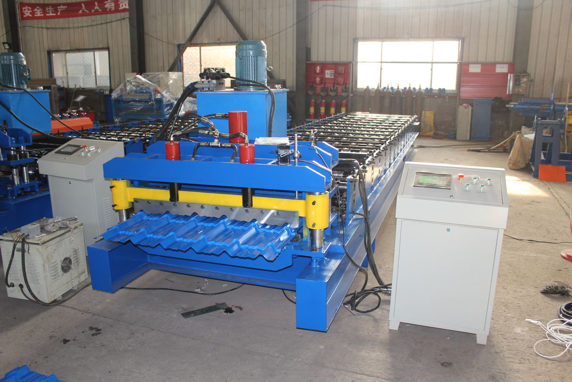 380v 50hz 2025 নতুন ডিজাইন কাস্টমাইজেশন গ্যালভ্যালুম ছাদ প্যানেল রোল ফর্মিং মেশিন পিএলসি