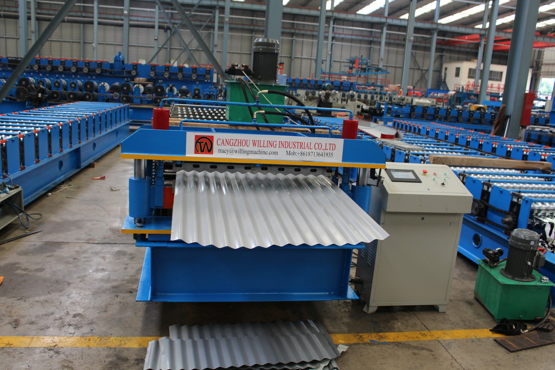 2025 factory price hot sale Trapezoidal and glazed Double Layer Roof sheet roofing tile Forming Machine