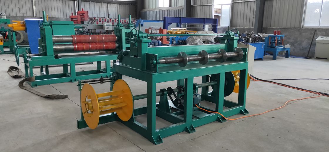 380v 50hz হাই স্পিড স্টীল কয়েল Slitter হাইড্রোলিক Uncoiler এবং Recoiler সঙ্গে উত্পাদন লাইন কাটার মেশিন