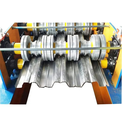 22KW মোটর পাওয়ার ইস্পাত ডেকিং ফ্লোর রোল ফর্মিং মেশিন 10-12m/মিনিট