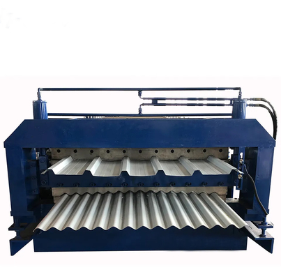 380V 60Hz 3Ph ডাবল লেয়ার রুফ রোল ফর্মিং মেশিন 840 ট্র্যাপিজয়েডাল এবং 836