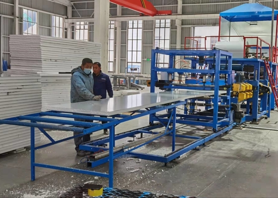 30-300 মিমি বেধ ইপিএস রক উল স্যান্ডউইচ প্যানেল কোল্ড স্টোরেজ রুমের ওয়াল প্যানেলগুলির জন্য পণ্য লাইন