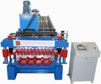 ডাবল ডেক Ppgi ছাদ শীট মেকিং মেশিন Plc কন্ট্রোল