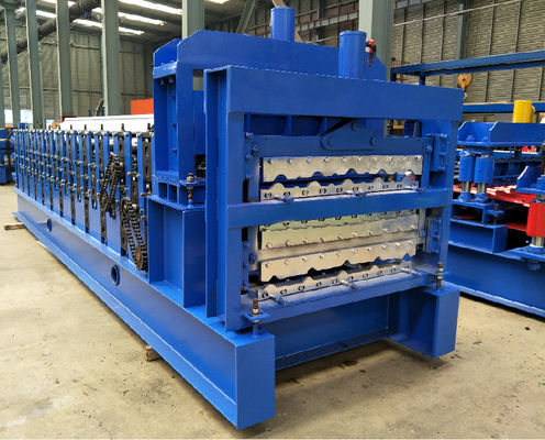 তিন স্তর 0.3 মিমি ছাদ শীট গঠন মেশিন Plc