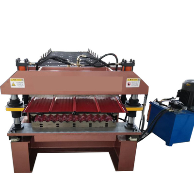 Plc 0.80mm ডাবল লেয়ার রোল ফর্মিং মেশিন 15m/min Ppgi প্যানেল ছাদের জন্য