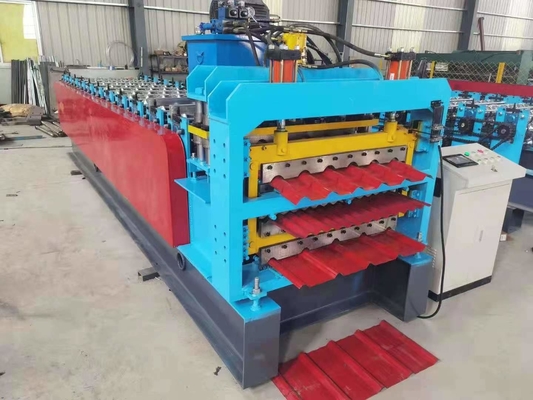 প্যানেল 4kw Ibr ছাদ মেশিন ঢেউতোলা ধাতু ইস্পাত গ্লাসযুক্ত টাইল শীট তিন স্তর